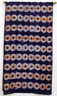 Image 4 of Larch Pattern Shibori - botanical silk scarf