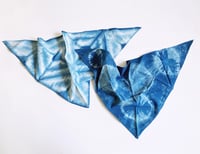 Image 2 of Indigo Dyed Dog Bandana - Medium / Large