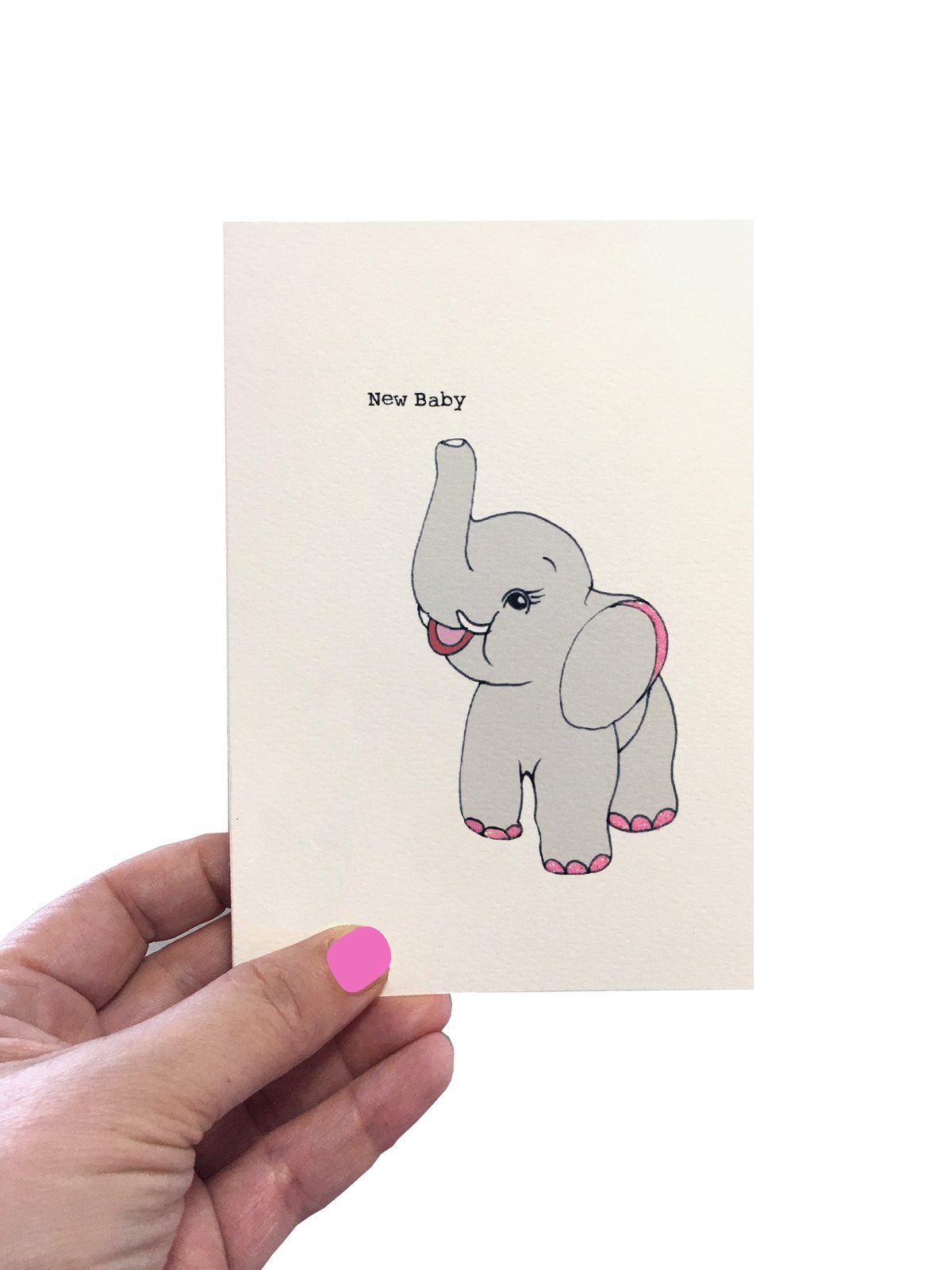 Elephant New Baby Card 