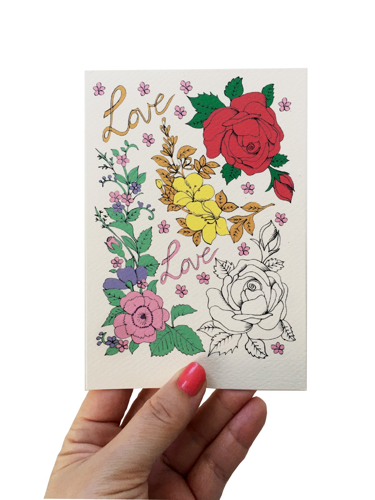Roses Flash Card