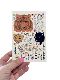 Image 1 of Wild Tiger Flash Card