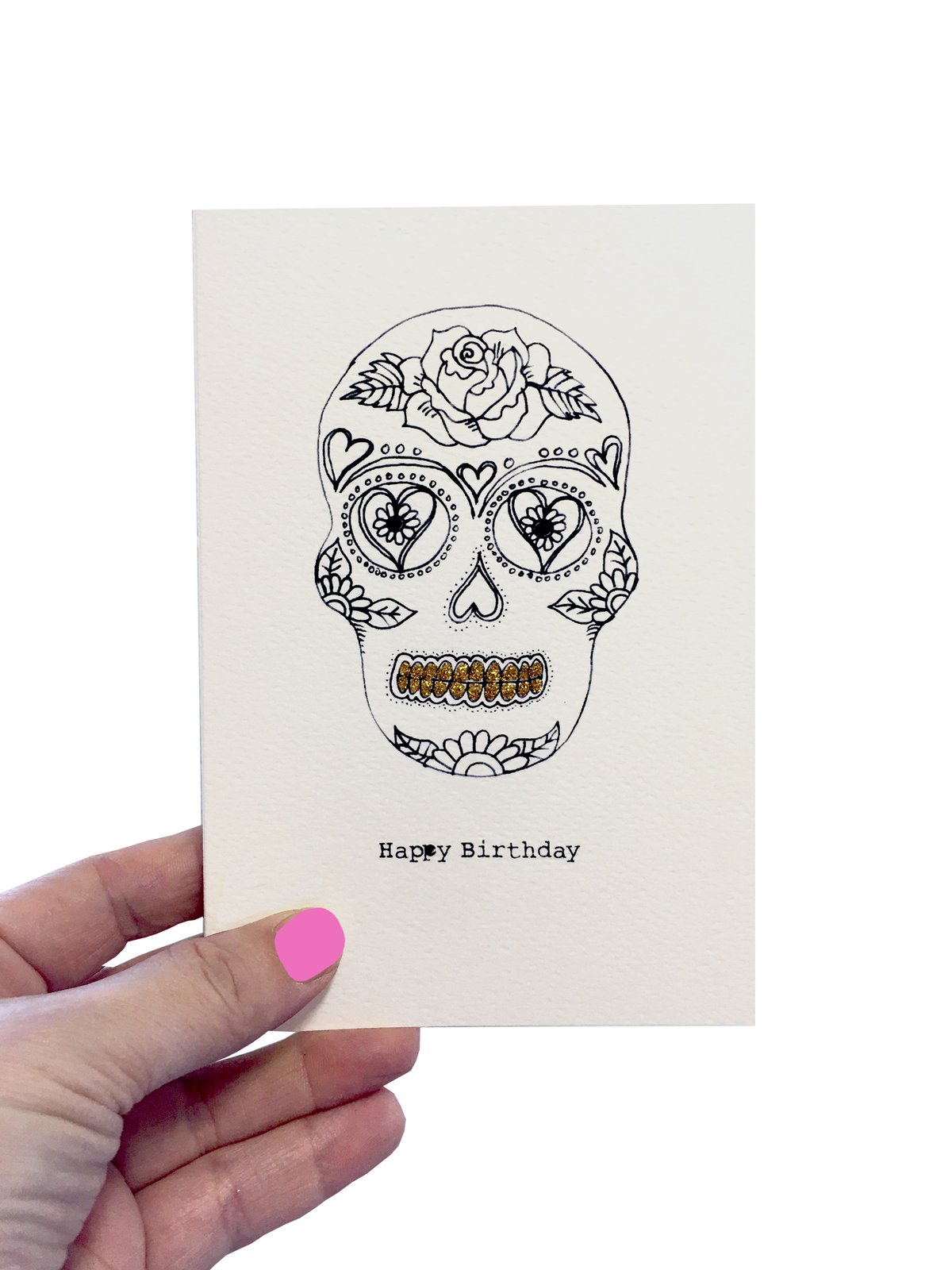 Skull Outline Card