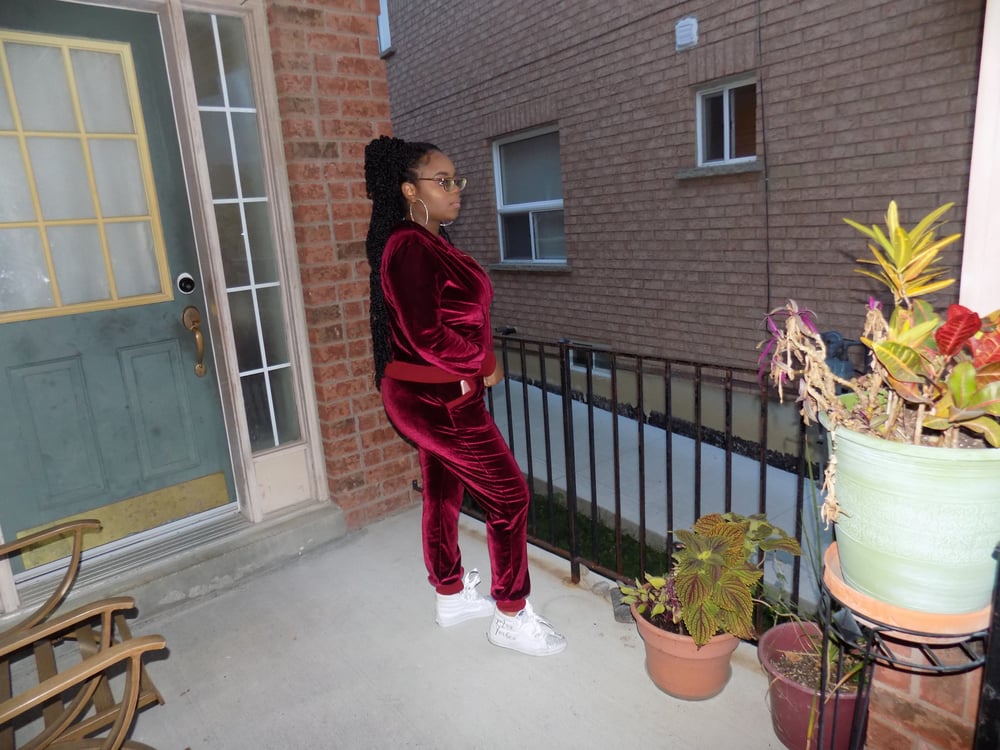 Image of Fluffy Velour Track Suit