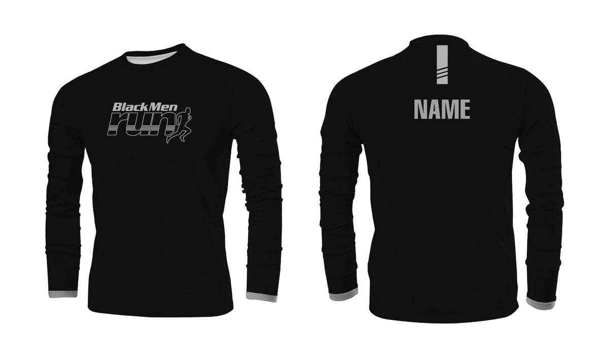 BMR Grey/Black Logo Long Sleeve- BMR 042