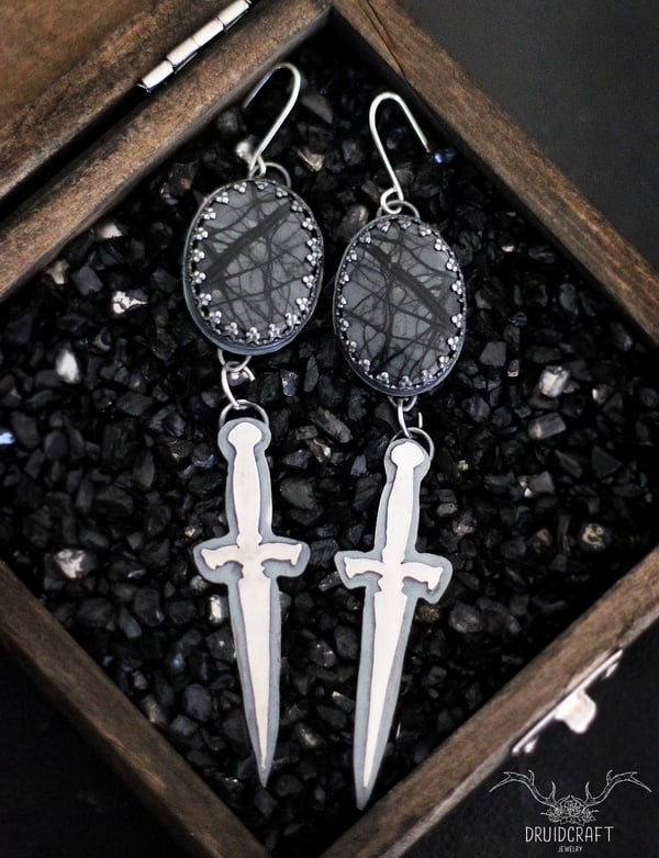 Image of Into the Misty Woods Earrings 