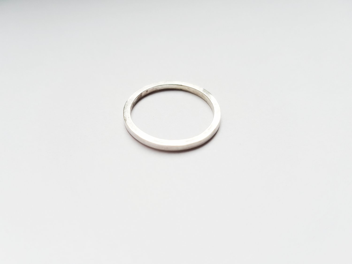 Image of Square Uniset Silver Ring