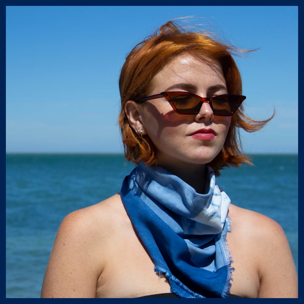 Blue Series Square Scarf by Rory Strudwick