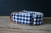 Navy Gingham // Martingale Collar