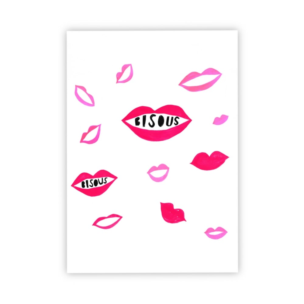 Image of Bisous (Kisses) print