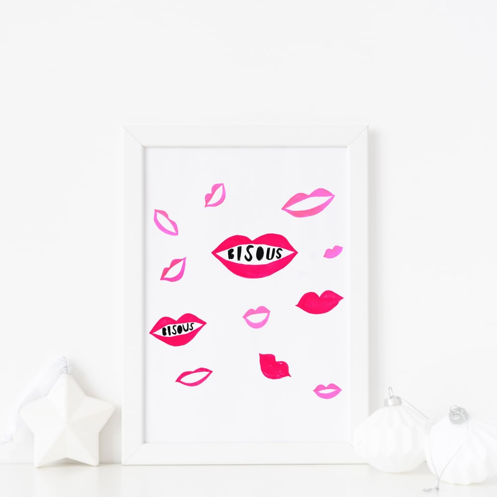 Image of Bisous (Kisses) print