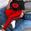 Lips track suit 2 piece set