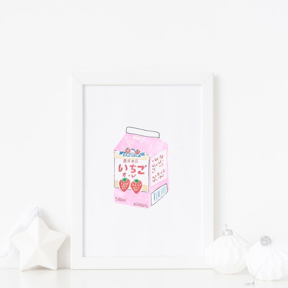 Image of Strawberry Milk print