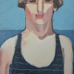 Image of Contemporary Painting, 'Amy/Camber Sands,' Poppy Ellis