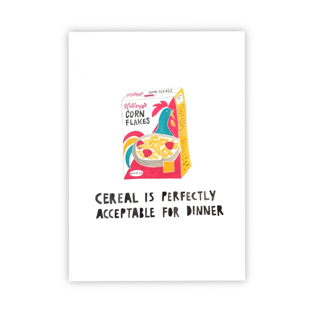 Image of Cereal For Dinner print