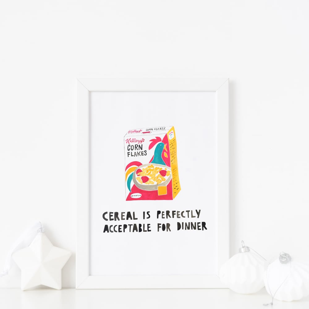 Image of Cereal For Dinner print