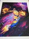 Heat & Lakers 1 out of 1 Hand Painted Jersey, Shorts, Sneakers Prints 