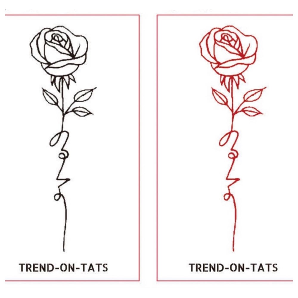 T.O.T 'Love' stem flower (Available in red or black)