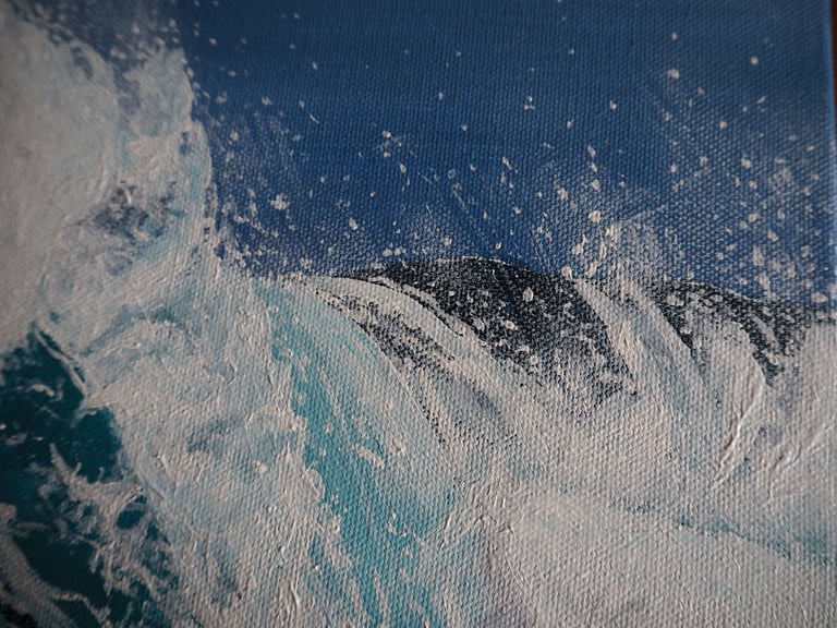 'Eye of the Kraken' - 12x16inch - Acrylic Painting Image 3