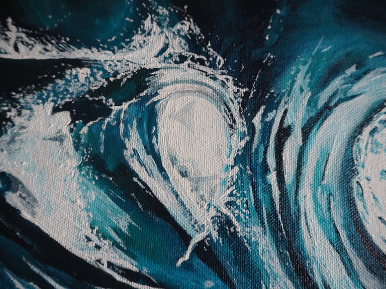 'Eye of the Kraken' - 12x16inch - Acrylic Painting Image 4