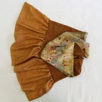 Image 3 of Fairy Garden - Ecoprint silk scarf with ruffles
