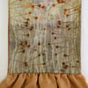 Fairy Garden - Ecoprint silk scarf with ruffles