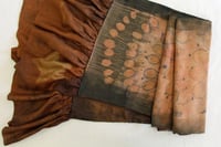 Image 5 of Earth and Romance - Ecoprint silk scarf with ruffles