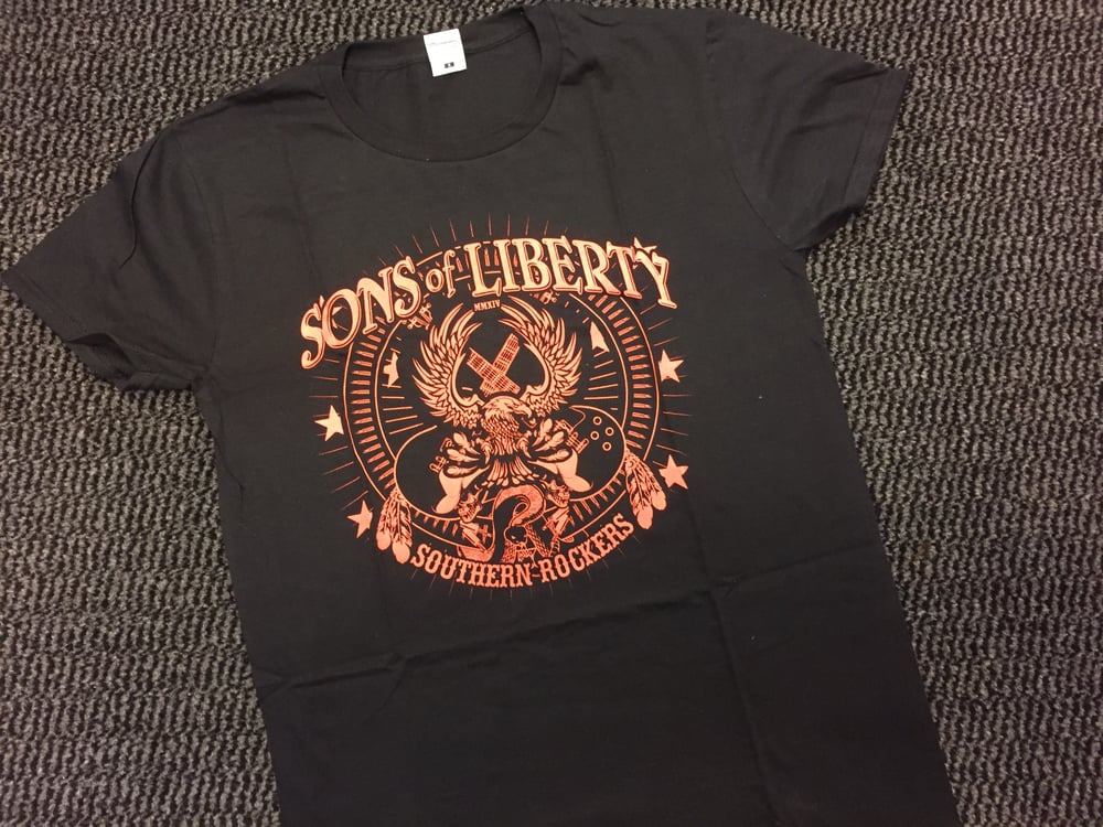 Image of T-Shirt - Southern Rockers, Magma Orange