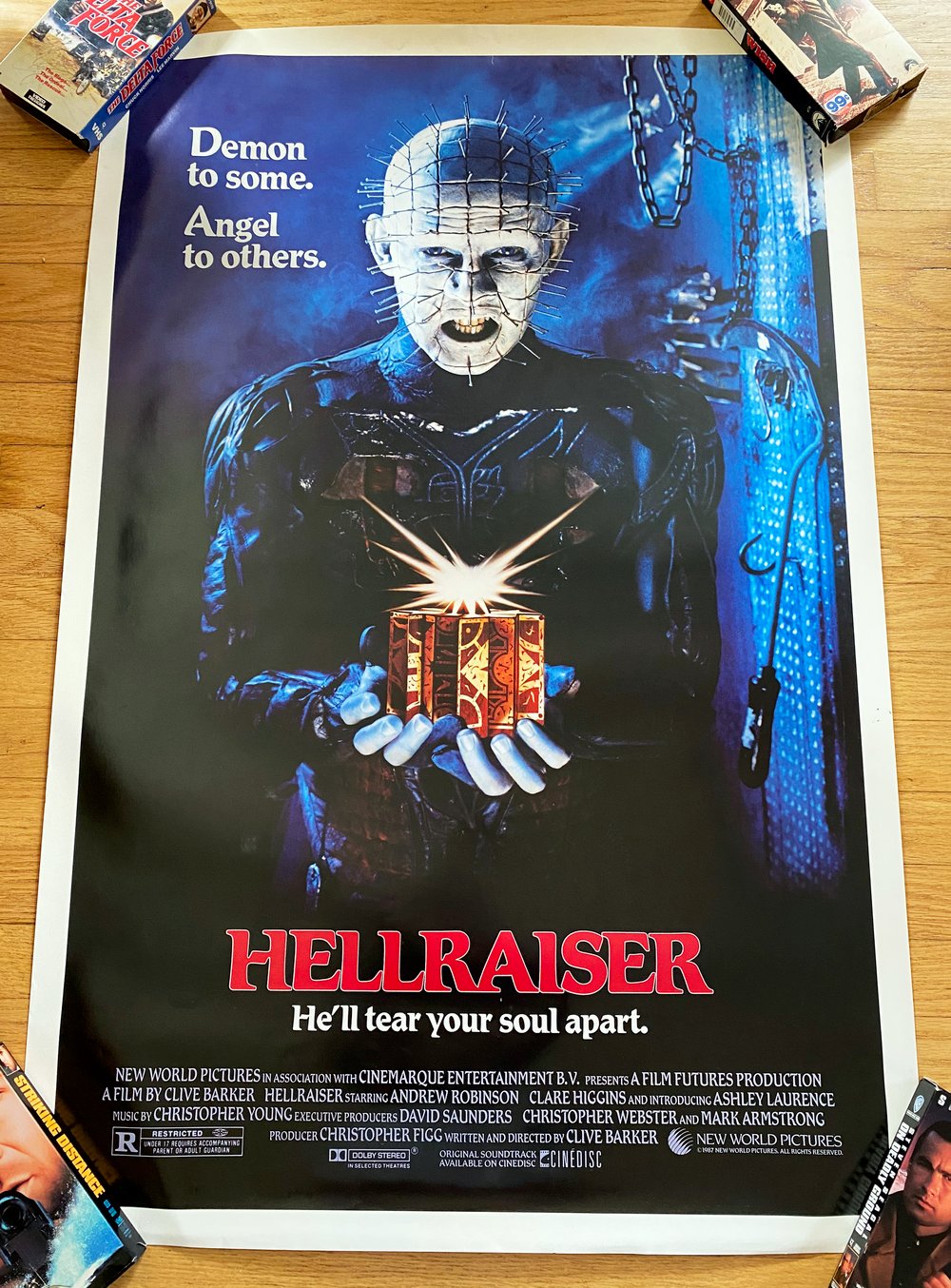 1987 HELLRASIER Original U.S. One Sheet Movie Poster