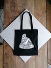 Lady on the Rock Tote Bag