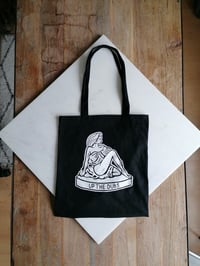 Image 2 of Lady on the Rock Tote Bag