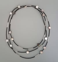 One of a kind - Japanese delica and sterling silver necklace