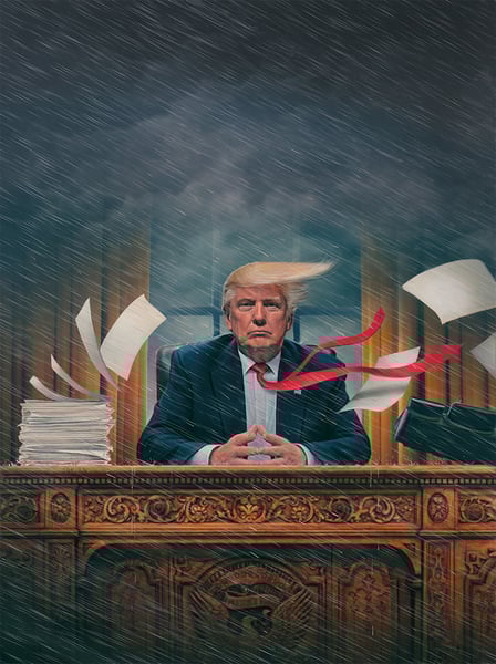 Image of 'The Chaos President' 16" X 20" Archival Print