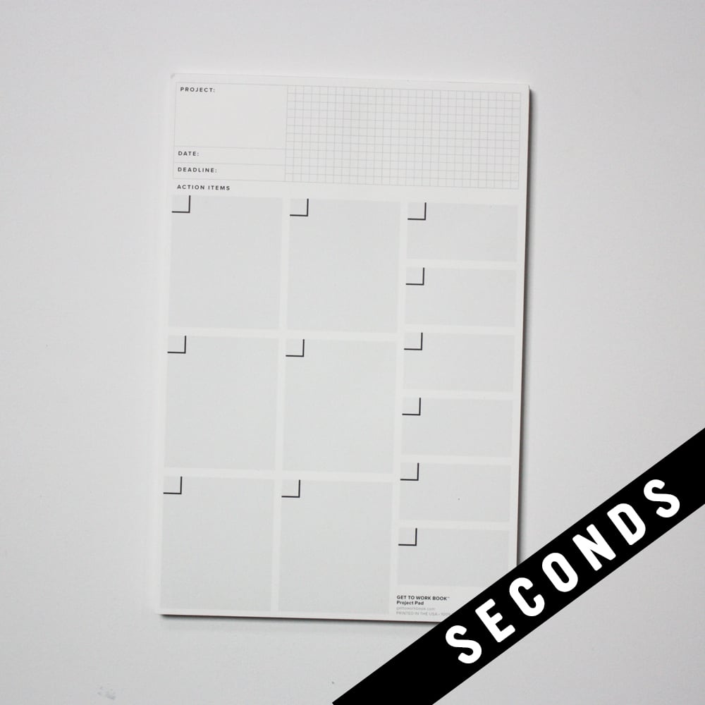 Image of SECONDS SALE - PROJECT BREAKDOWN NOTEPAD