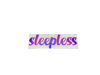 SLEEPLESS DECAL - PURPLE GILTTER