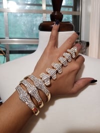 Image 1 of CRYSTAL SKELETON HAND CHAIN
