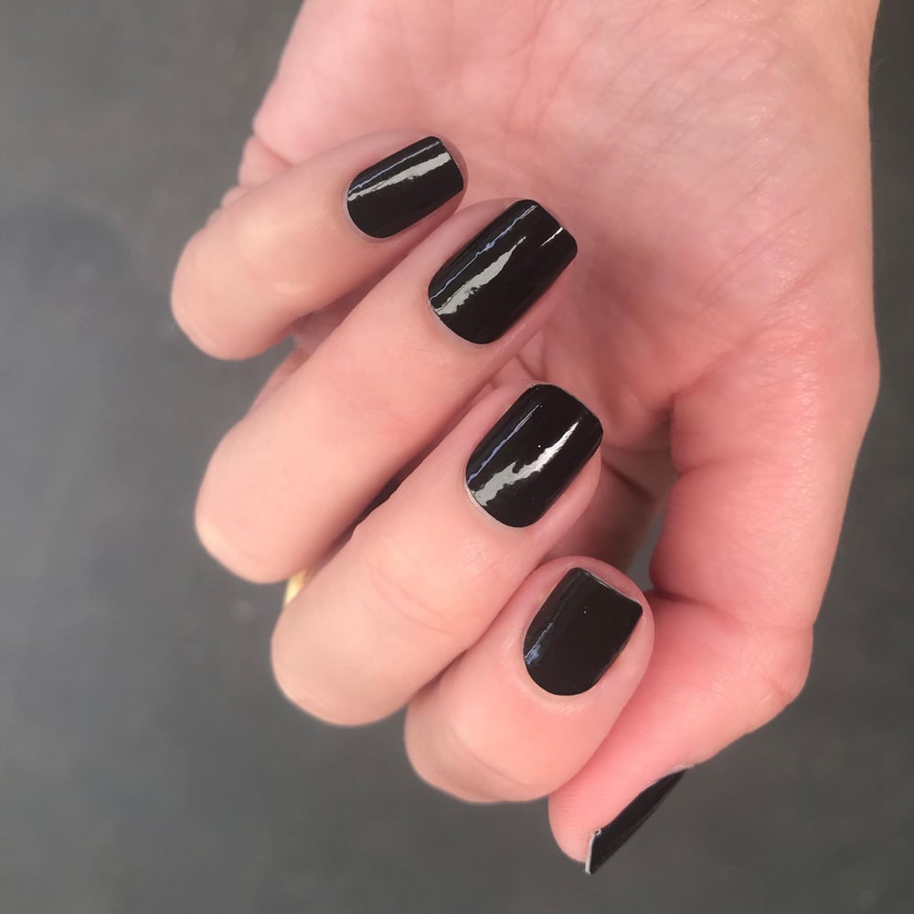 Jet Black Nail Polish Strip