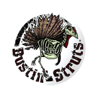 Bustin' Struts Round Decal