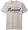 SILVER & BLACK - BAY AREA RAISED TEE