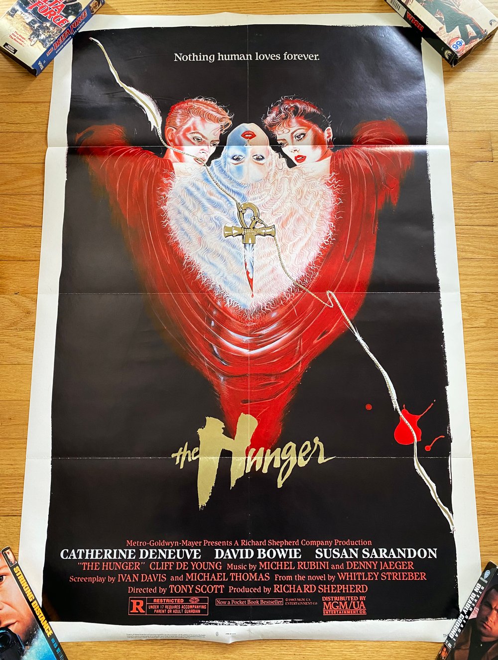 1983 THE HUNGER Original U.S. One Sheet Movie Poster
