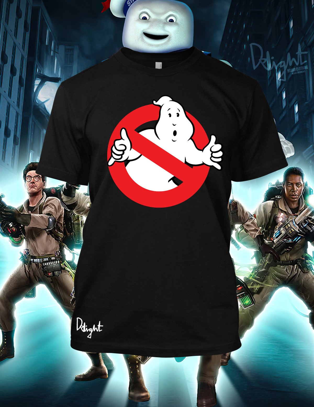 Ghost Bustah T-shirt (Black) Adults & Kids Sizes