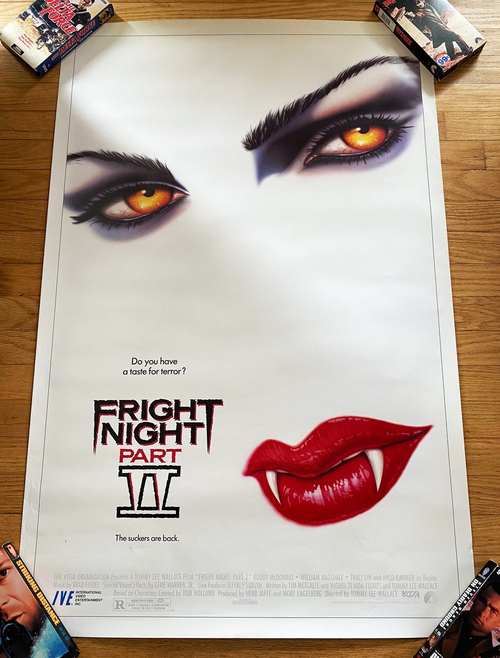 1989 FRIGHT NIGHT PART II Original U.S. One Sheet Movie Poster