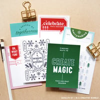Image 2 of Holiday Magic Journaling Cards No.1 (Digital)