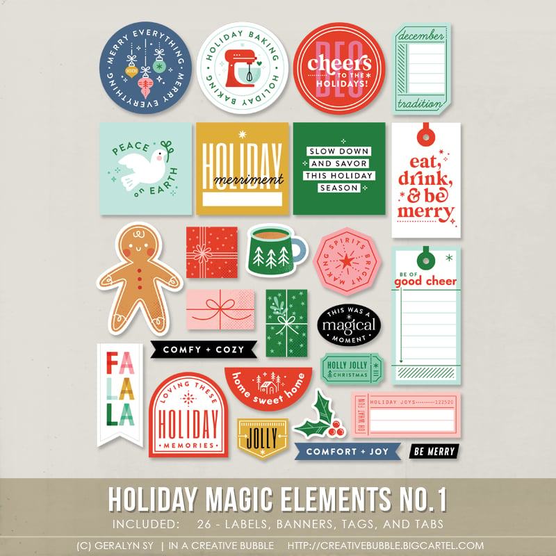 Image of Holiday Magic Elements No.1 (Digital)