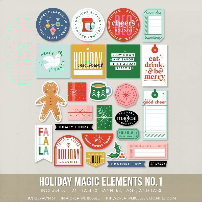 Image of Holiday Magic Elements No.1 (Digital)
