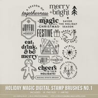 Holiday Magic Stamp Brushes No.1 (Digital)