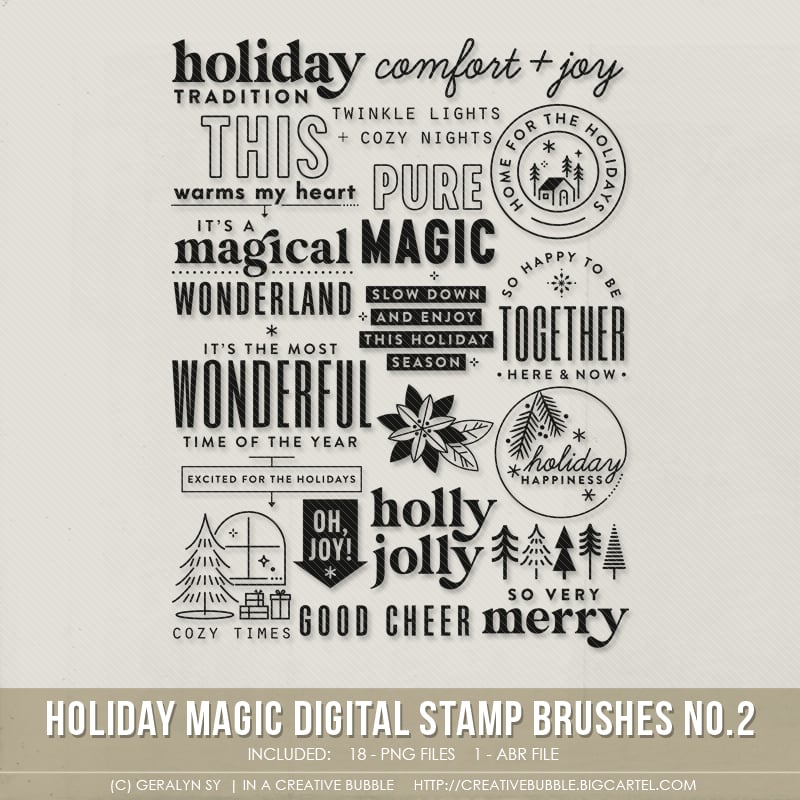 Image of Holiday Magic Stamp Brushes No.2 (Digital)