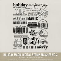 Holiday Magic Stamp Brushes No.2 (Digital)