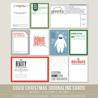Image 1 of Covid Christmas Journaling Cards (Digital)