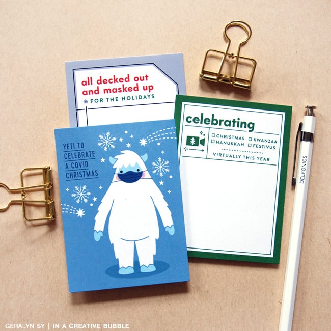 Image of Covid Christmas Journaling Cards (Digital)