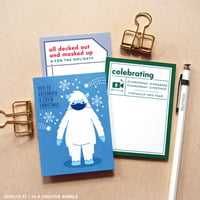 Image 2 of Covid Christmas Journaling Cards (Digital)
